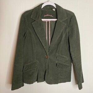 Caribbean Joe Green Corderoy Blazer Size 14
